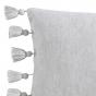 Private Collection Subi Grey Yarn Dyed Jacquard Decorator Cushion | 30x50cm | Grey